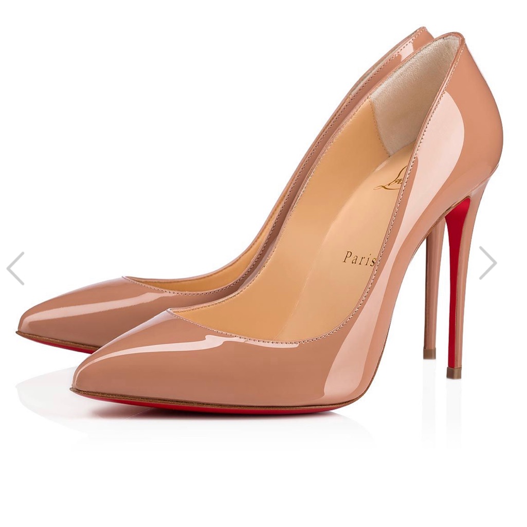 Christian Loboutin Pigalle Follies 100mm (4 Inches) Nude Size 37